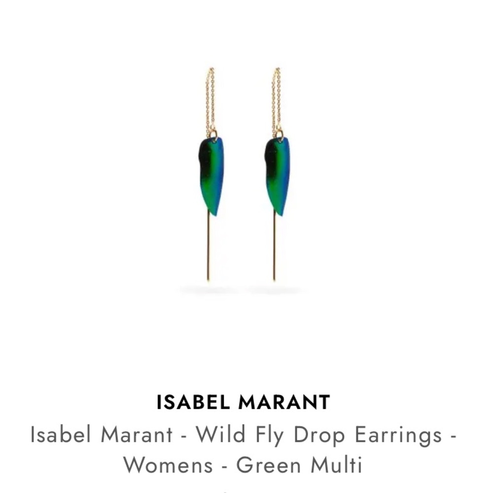 Isabel Marant Wild Fly Beetle Shell Earrings